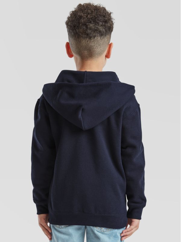 Дитяча Кофта Fruit of the Loom KIDS CLASSIC HOODED SWEAT JACKET Глибокий Темно-Синій 116
