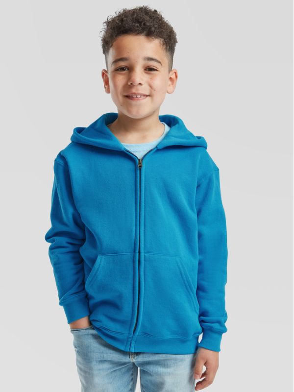 Дитяча Кофта Fruit of the Loom KIDS CLASSIC HOODED SWEAT JACKET Ультрамарін 116
