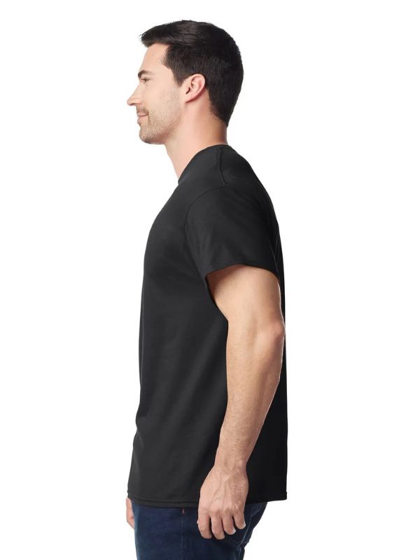 Мужская Футболка Плотная Gildan Heavy Cotton Черный 4XL