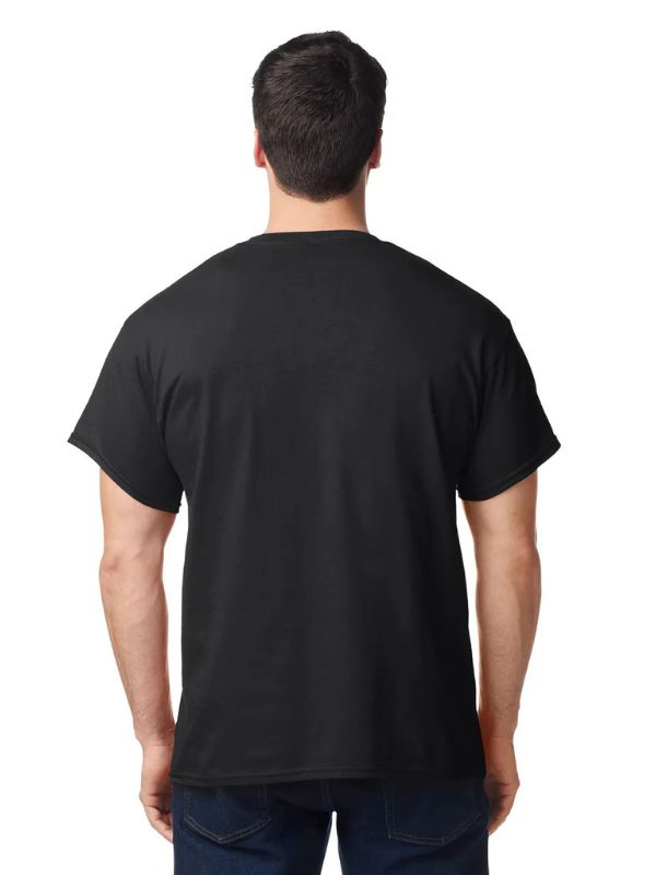 Мужская Футболка Плотная Gildan Heavy Cotton Черный 4XL