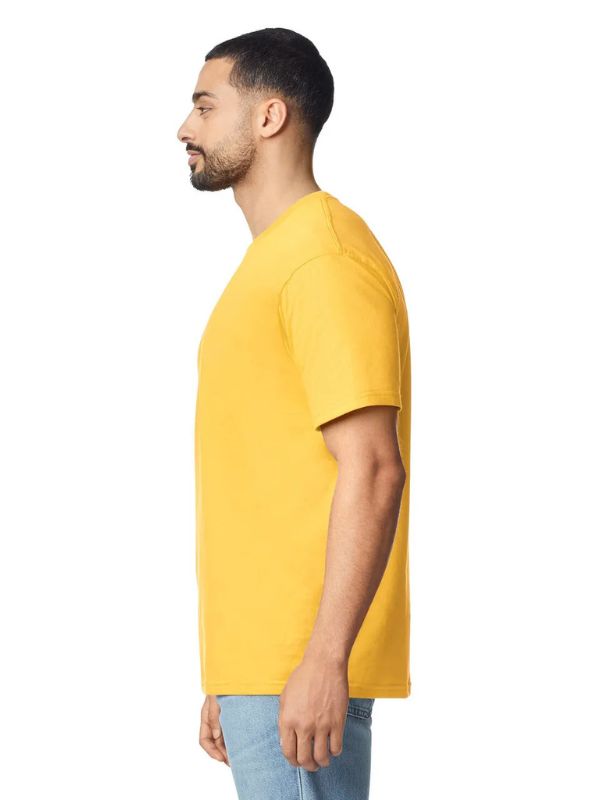 Мужская Футболка Мягкая Средней Плотности Gildan Softstyle Adult Желтый S