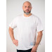 Мужская Белая Черная Футболка Gildan Ultra Cotton Белая Размер L