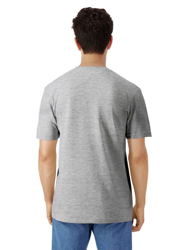 Чоловіча Футболка Gildan Light Cotton Меланж Світло-Сірий 3XL