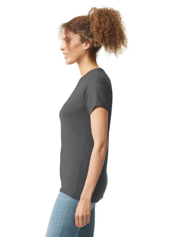 Женская Футболка Мягкая Gildan Softstyle Lady Charcoal S 