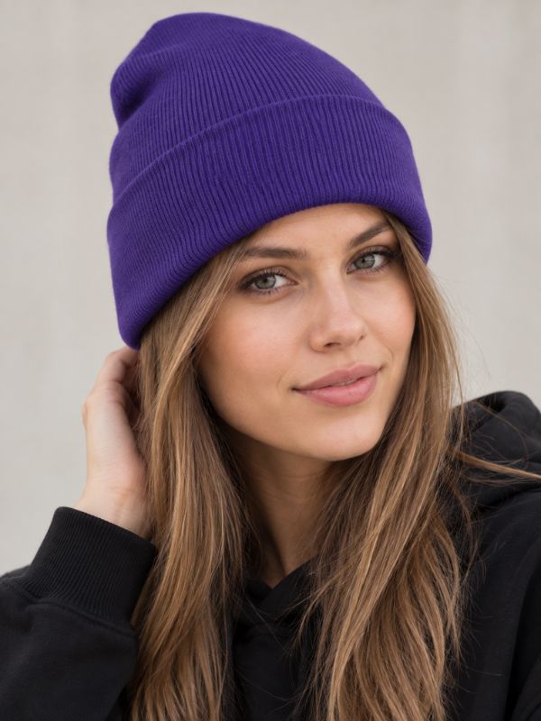 Шапка Myrtle Beach Knitted Hat Фиолетовая