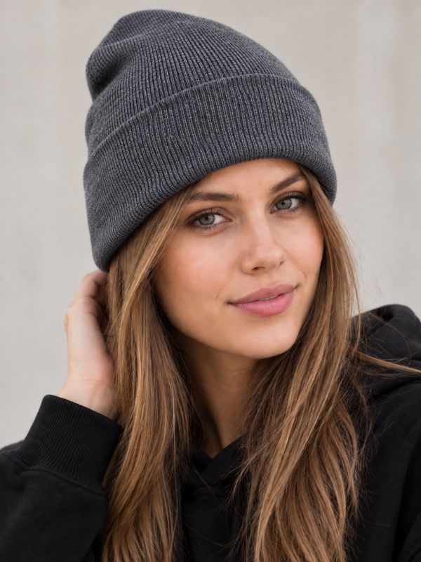 Шапка Myrtle Beach Knitted Hat Серый Меланж
