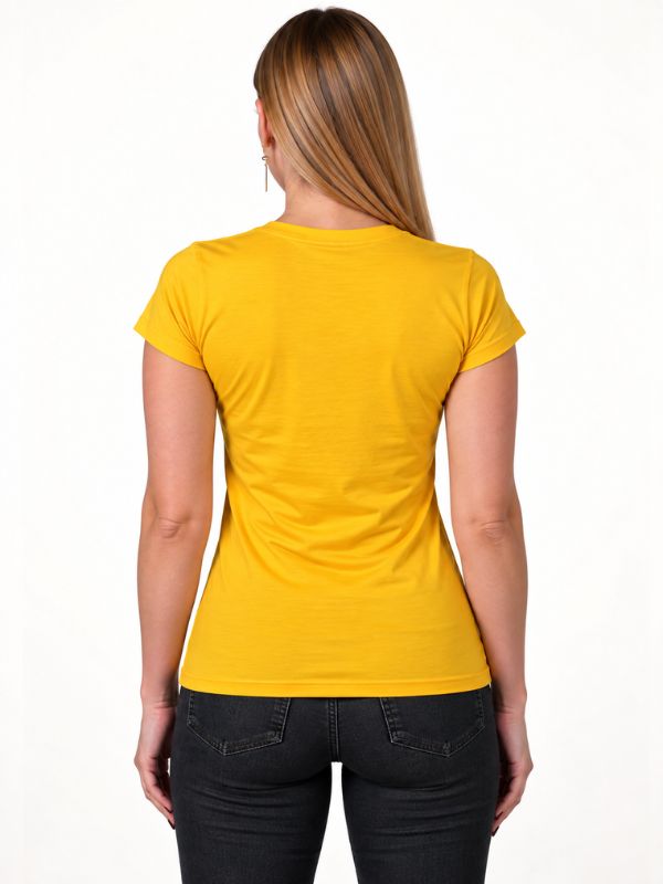 Женская Футболка Fruit of the Loom Valueweight T Lady-Fit Желтый XS