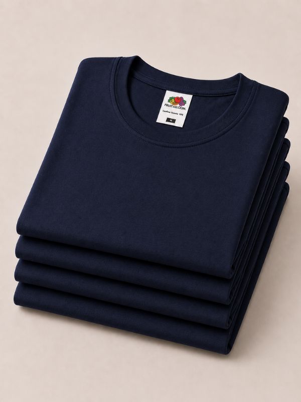 Жіноча Футболка Щільна Fruit of the Loom Ringspun Premium Глибокий Темно-Синій S
