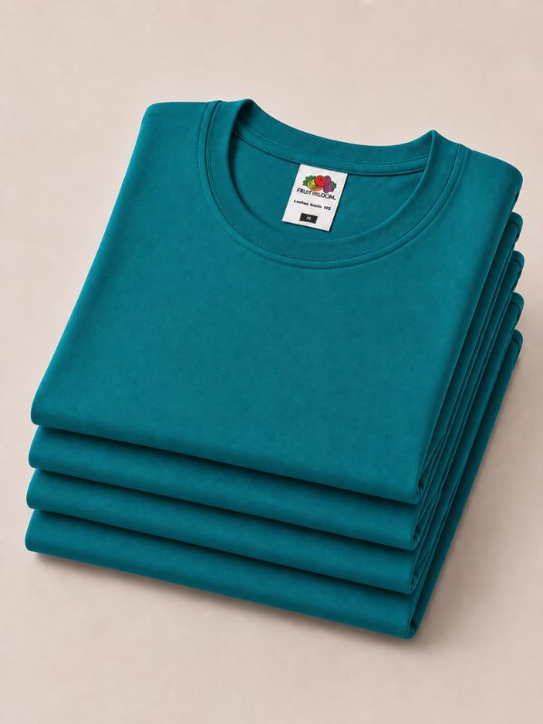 Жіноча Футболка Щільна Fruit of the Loom Ringspun Premium Бірюзовий M