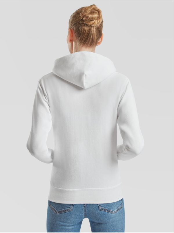 Женское Худи Fruit of the Loom Lady-Fit Hooded Sweat-620380 Белый XS