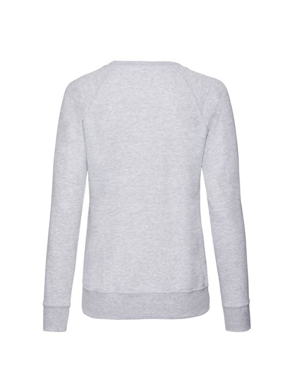 Жіночий Світшот Fruit of the Loom Raglan Lightweight Lady-Fit Сірий Меланж XS