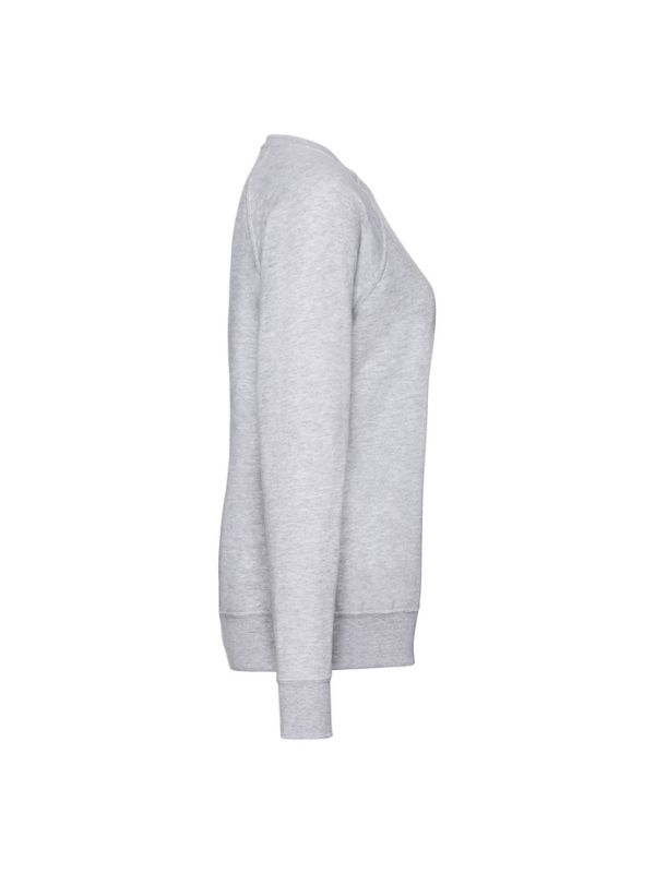 Жіночий Світшот Fruit of the Loom Raglan Lightweight Lady-Fit Сірий Меланж XS