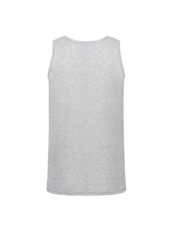 Мужская Майка Средней Плотности Fruit of the Loom Valueweight Athletic Vest Серый Меланж S