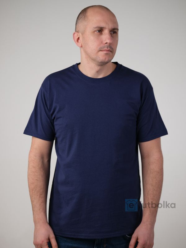 Мужская Футболка Средней Плотности Fruit of the Loom Valueweight Темно-синий Размер 2XL