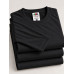 Мужской Лонгслив Базовый Хлопок Однотонный Fruit of the Loom Valueweight Черный 4XL