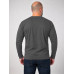 Мужской Лонгслив Базовый Хлопок Однотонный Fruit of the Loom Valueweight Grafit L