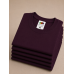 Мужская Футболка Мягкая Плотная Fruit of the Loom Iconic 195 Ringspun Premium Темная Слива S