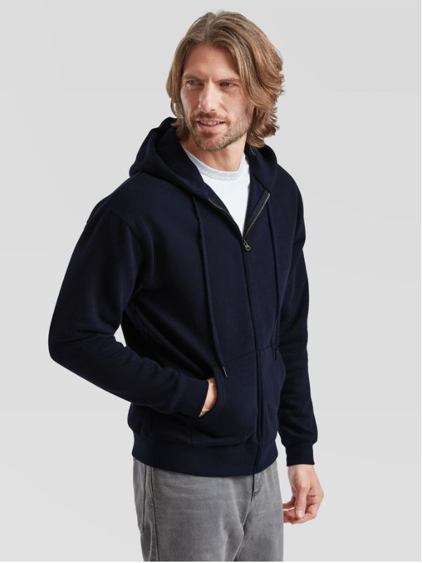 Чоловіча Толстовка Fruit of the Loom Premium Глибокий Темно-Синій M