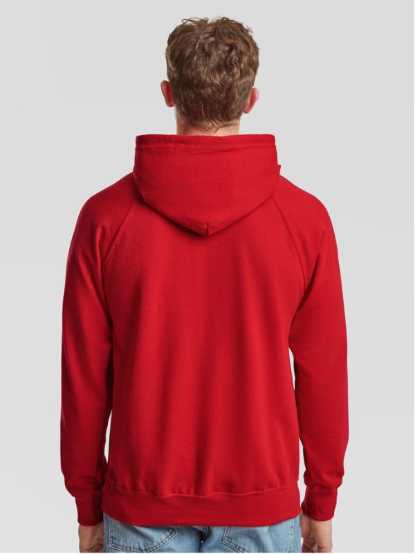 Чоловіче Худі Легке Fruit of the Loom Lightweight Hooded Червоний 2XL