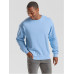 Мужской Пуловер Теплый Однотонный Белый Fruit of the Loom Classic Set-In Sweat Небесно-Голубой M