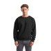 Мужской Свитшот с Начесом Флис Однотонный Fruit of the Loom Classic Raglan Sweat Черный 4XL