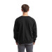 Мужской Свитшот с Начесом Флис Однотонный Fruit of the Loom Classic Raglan Sweat Черный 4XL