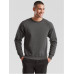 Мужской Свитшот с Начесом Флис Однотонный Fruit of the Loom Classic Raglan Sweat Графит S