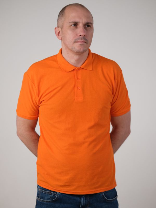 Чоловіча Футболка Поло Fruit of the Loom 65/35 Помаранчевий XL