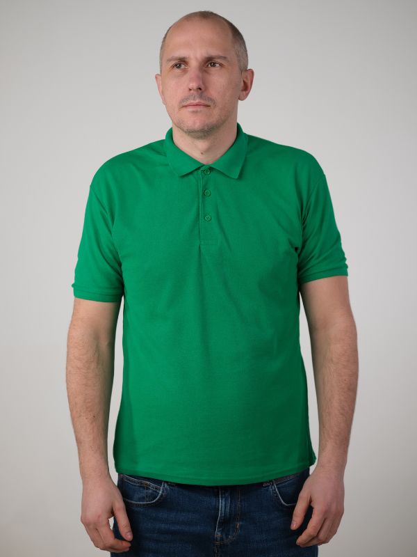 Чоловіча Футболка Поло Fruit of the Loom 65/35 Яскраво-Зелений 2XL